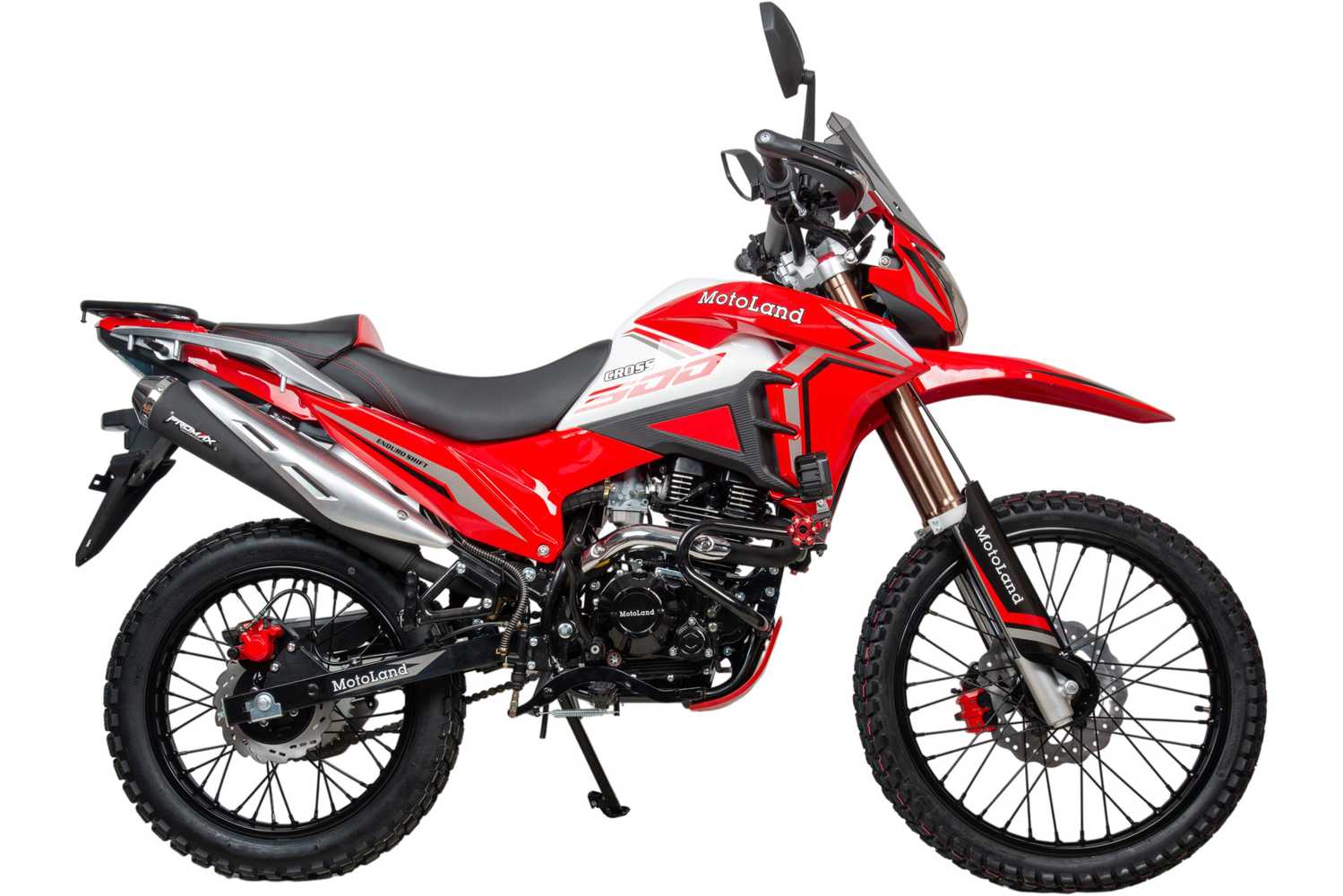 Мотоцикл Кросс 300 ENDURO SHIFT красный