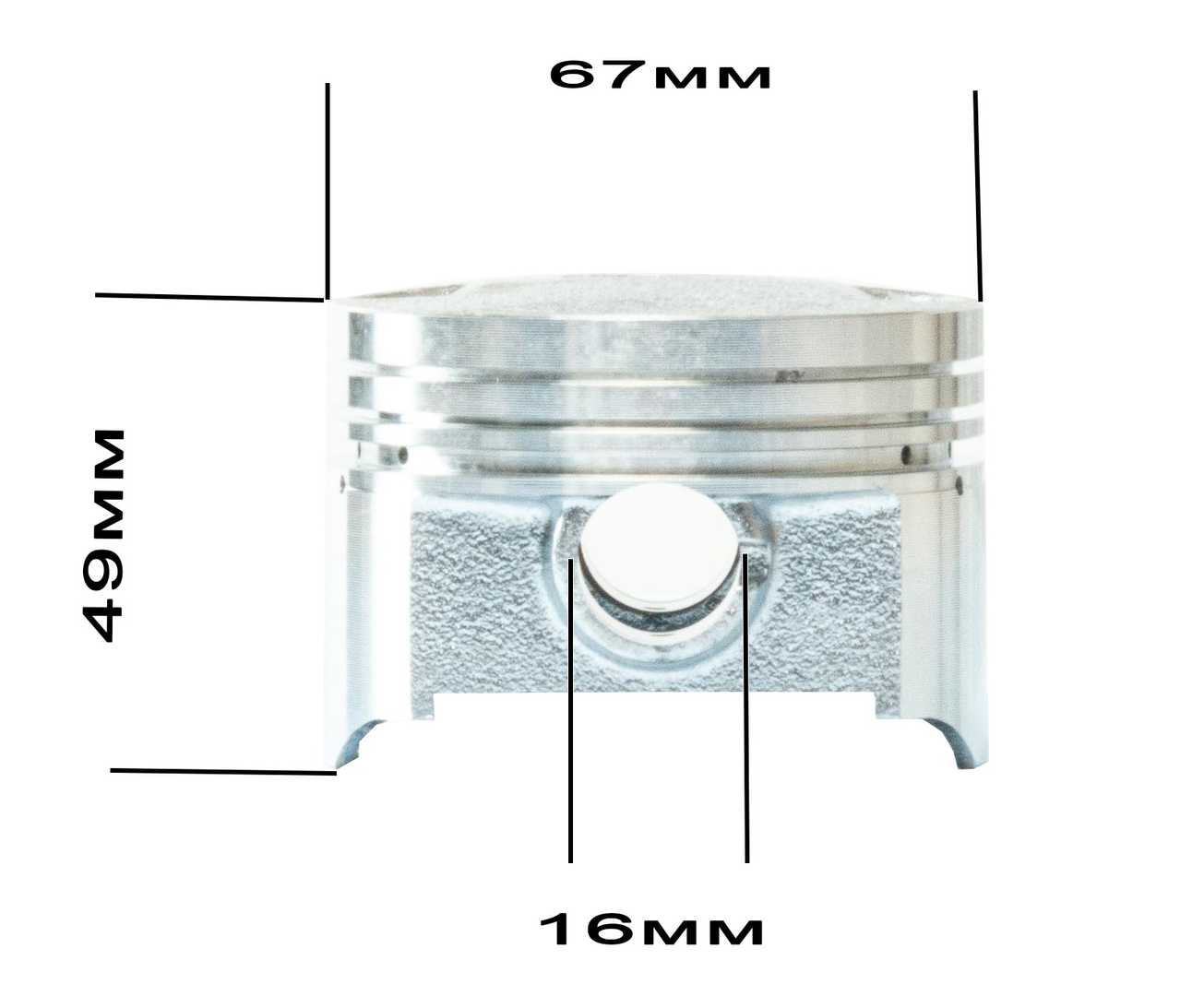 Поршень в сборе 167FMM (CG250-B) d=67mm 