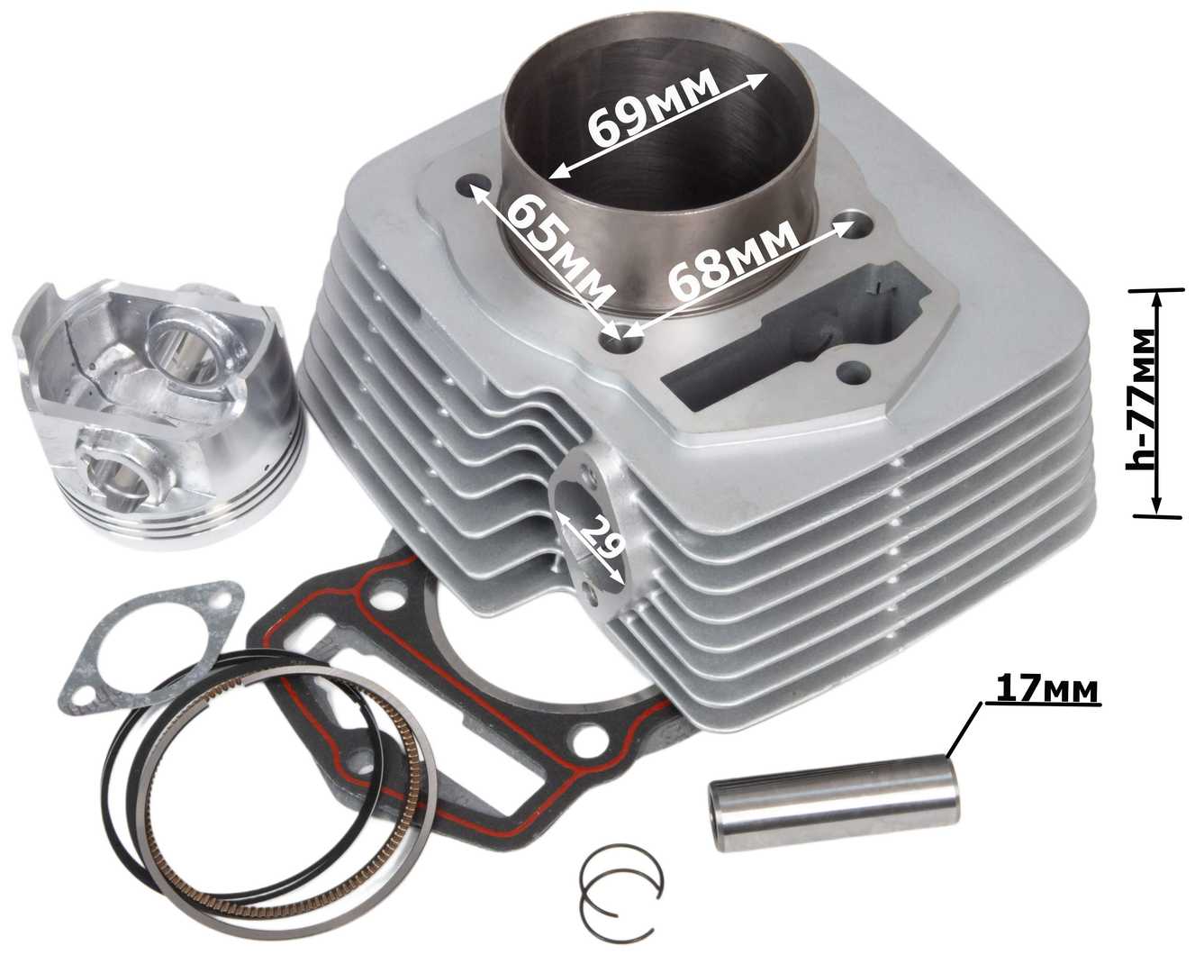 Цилиндро поршневая группа ( ЦПГ ) 169FMM (CB250) d=69