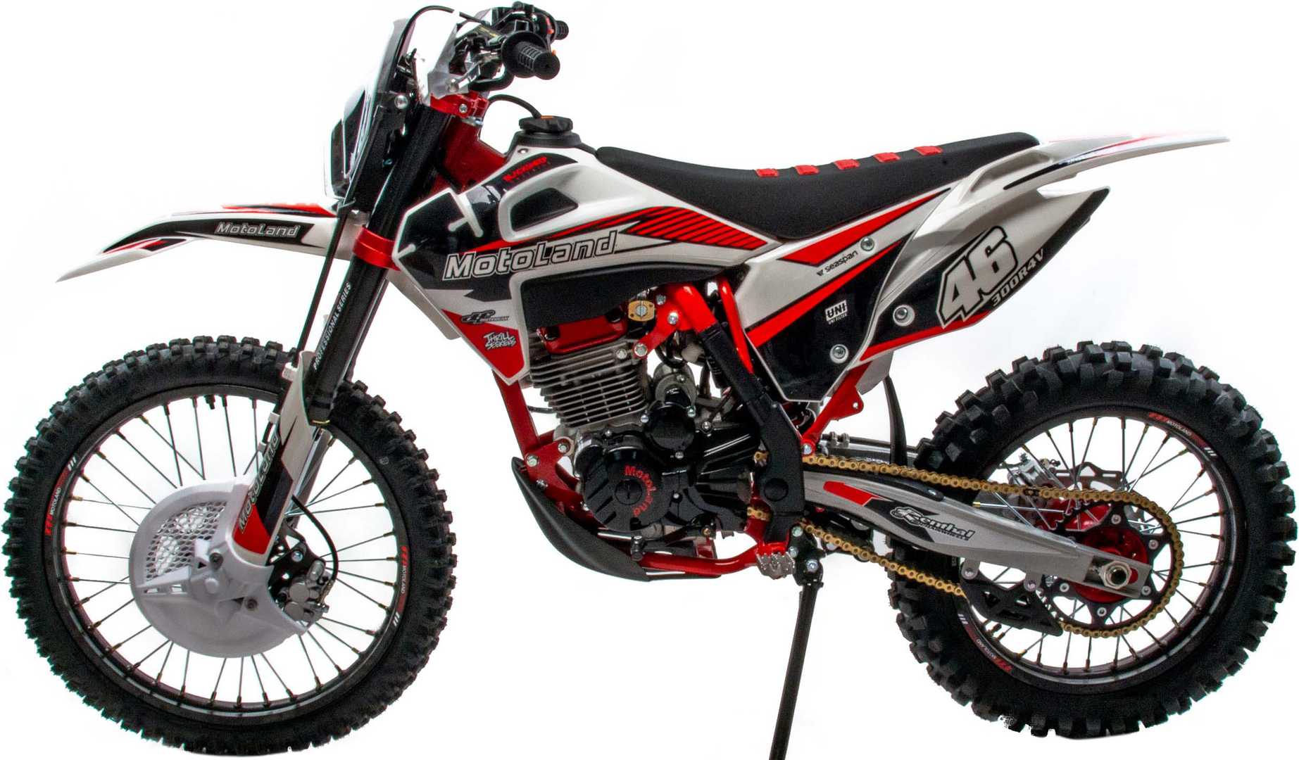 Мотоцикл Кросс Motoland XT300 HS (175FMM 4V) красный РАСПРОДАЖА
