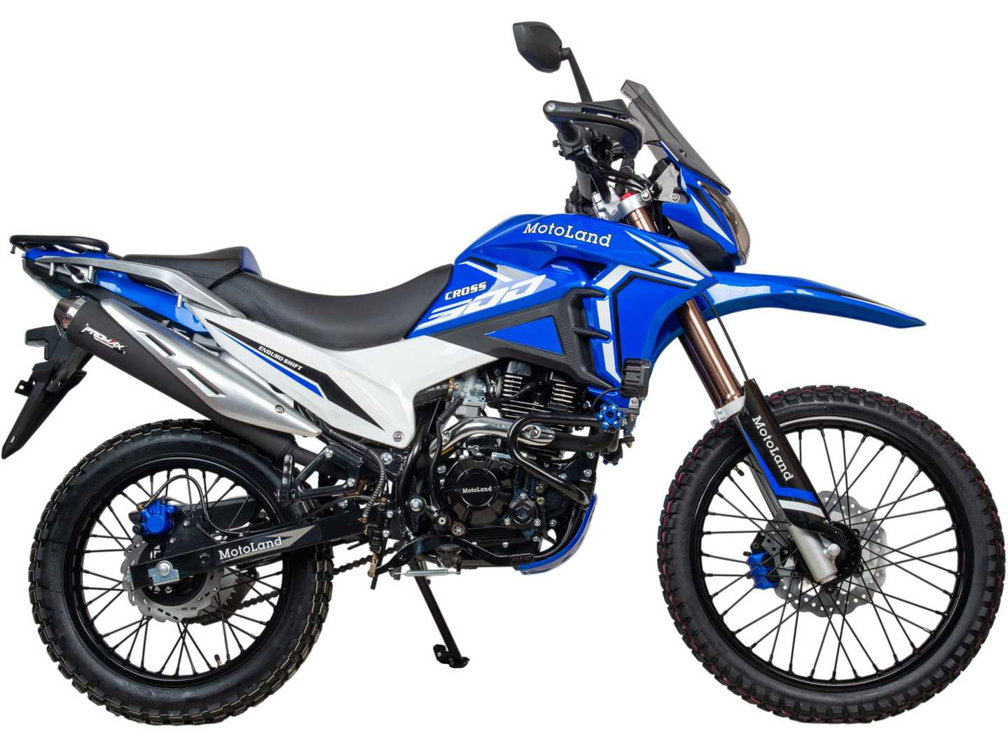 Мотоцикл Кросс 300 ENDURO SHIFT синий