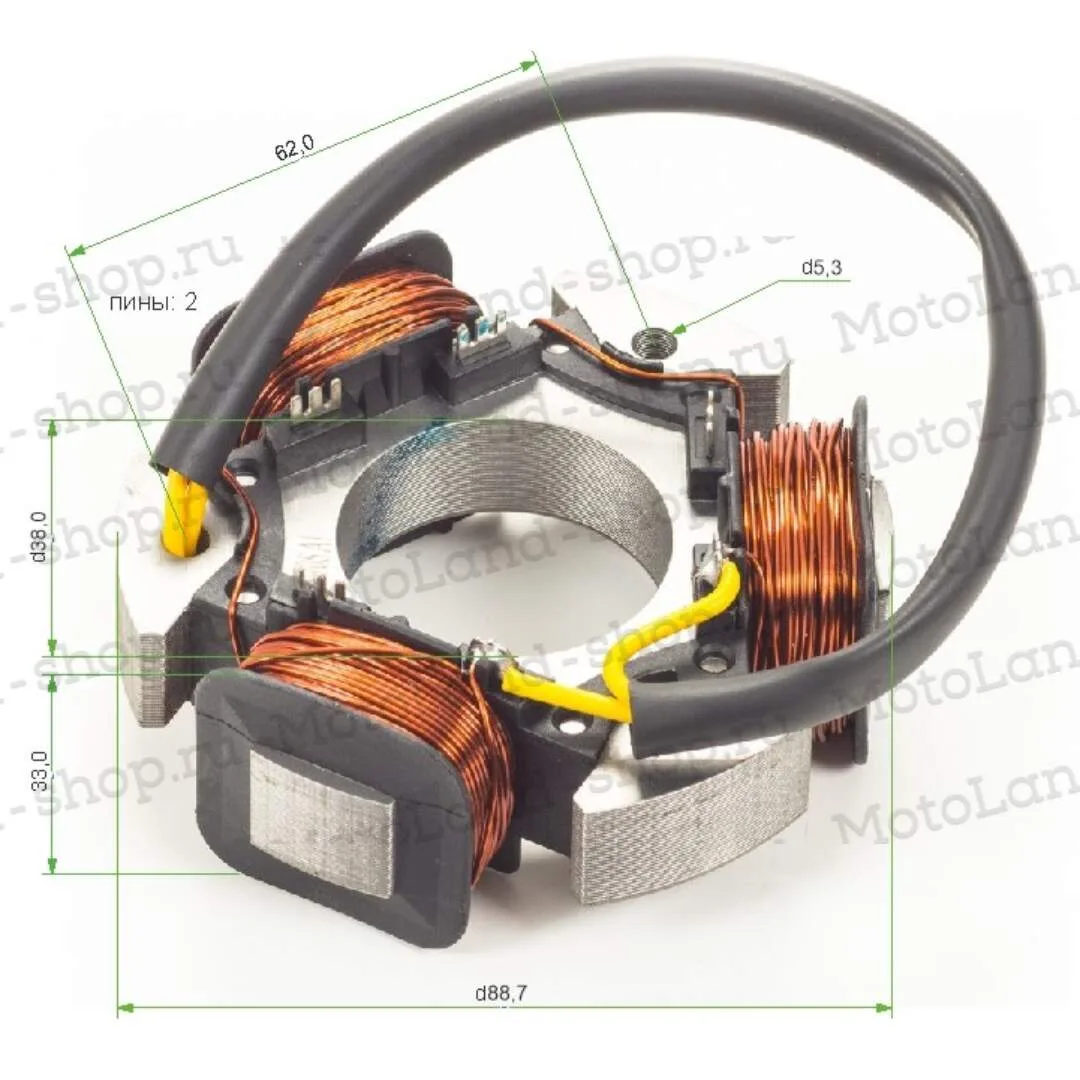 Статор генератора T15/T18 ZONGSHEN