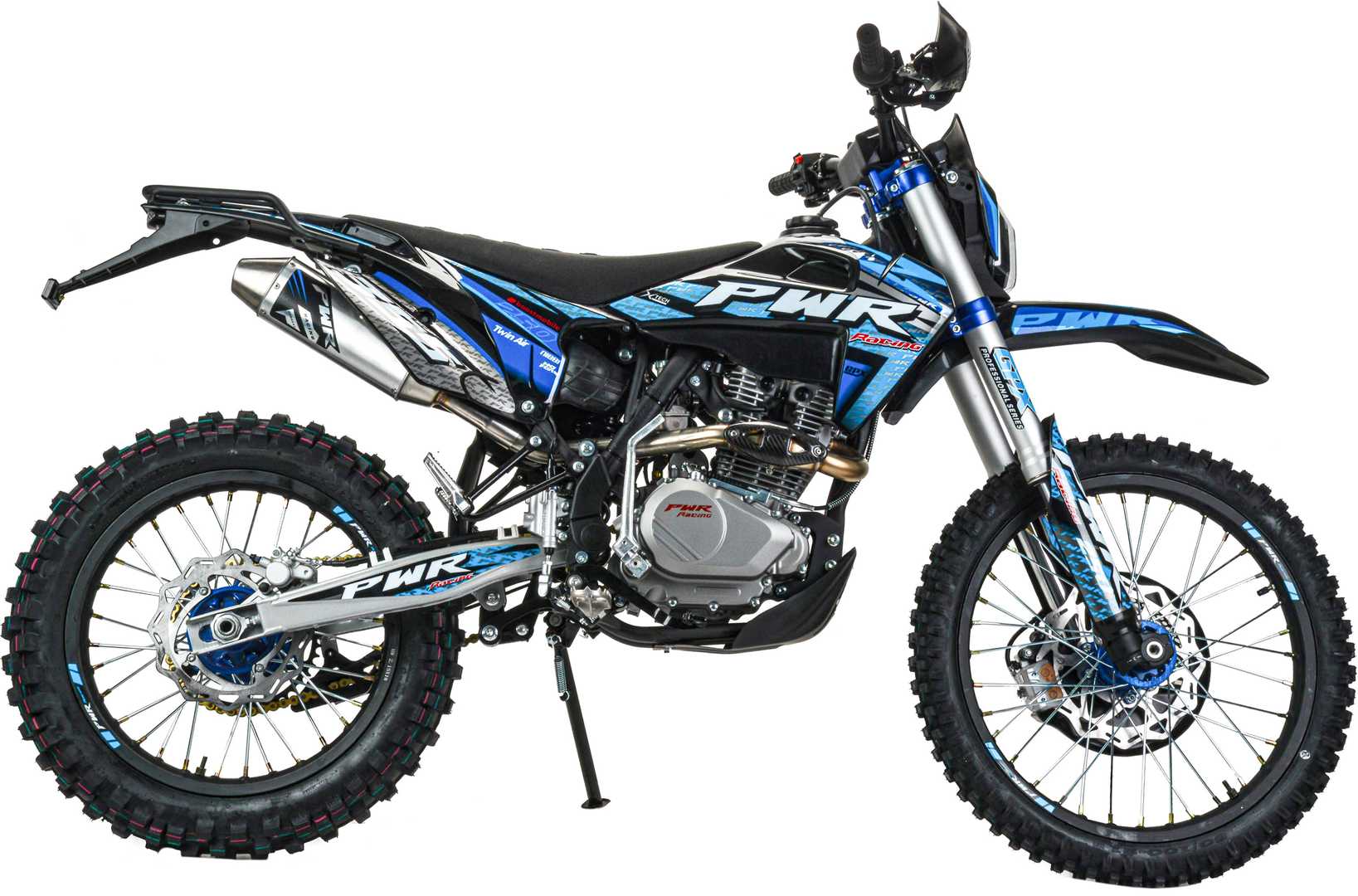 Мотоцикл Кросс PWR FZ300 (PR5 4V) синий РАСПРОДАЖА