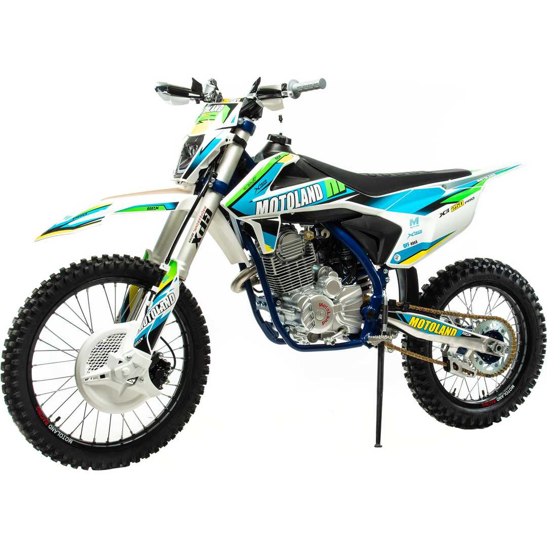 Мотоцикл Кросс Motoland X3 250 PRO (172FMM) зеленый РАСПРОДАЖА