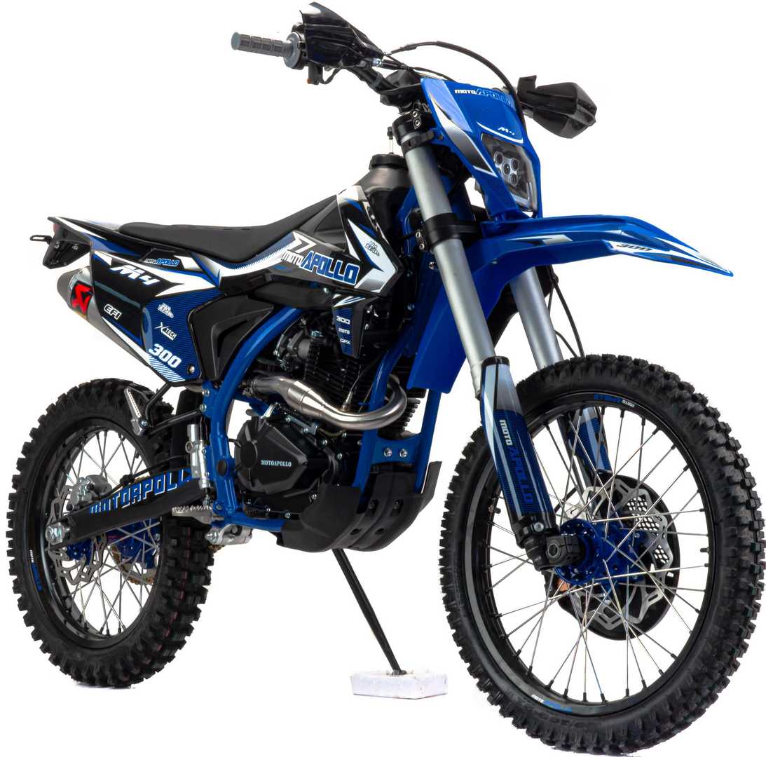 Мотоцикл Кросс Moto Apollo M4 300 EFI (175FMM PR5) синий РАСПРОДАЖА