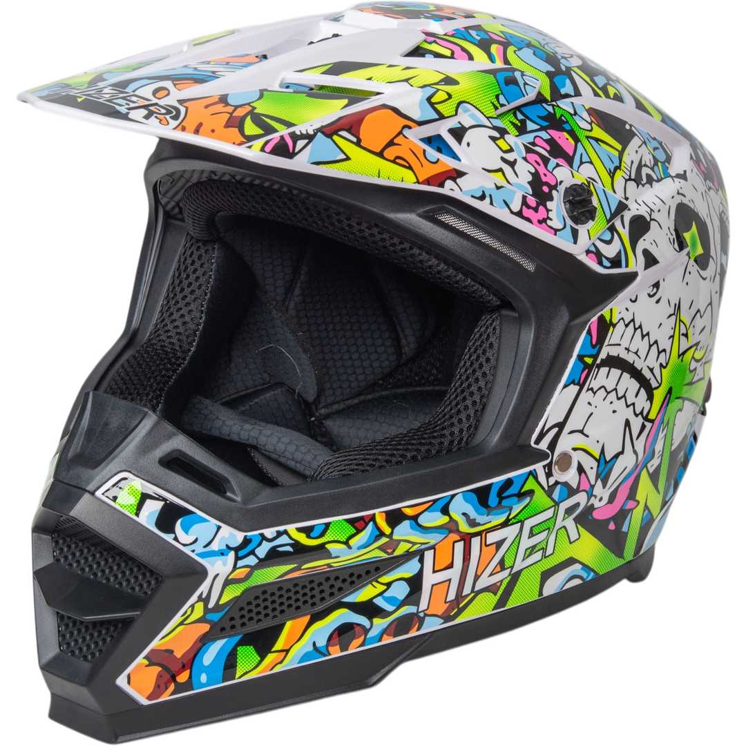 Шлем мото кроссовый HIZER J6809 №1 (XXL)