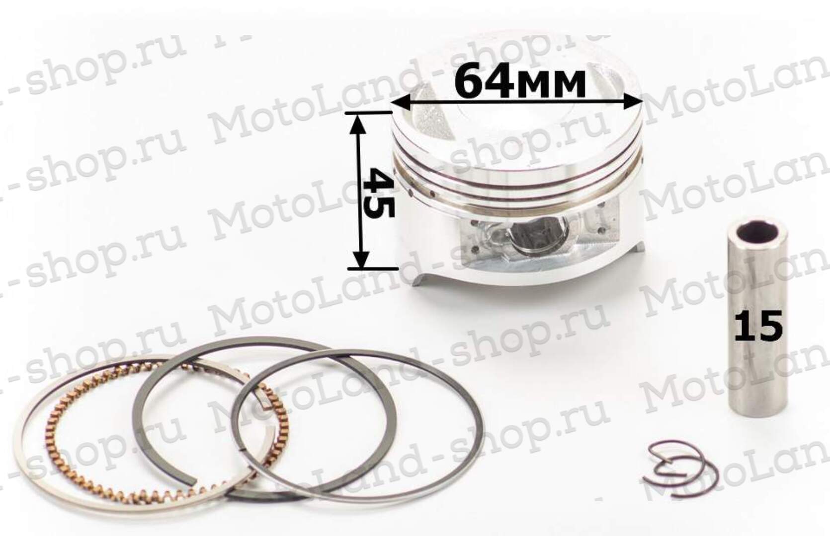 Поршень в сборе 164FML (CBN200) d=63.5mm 