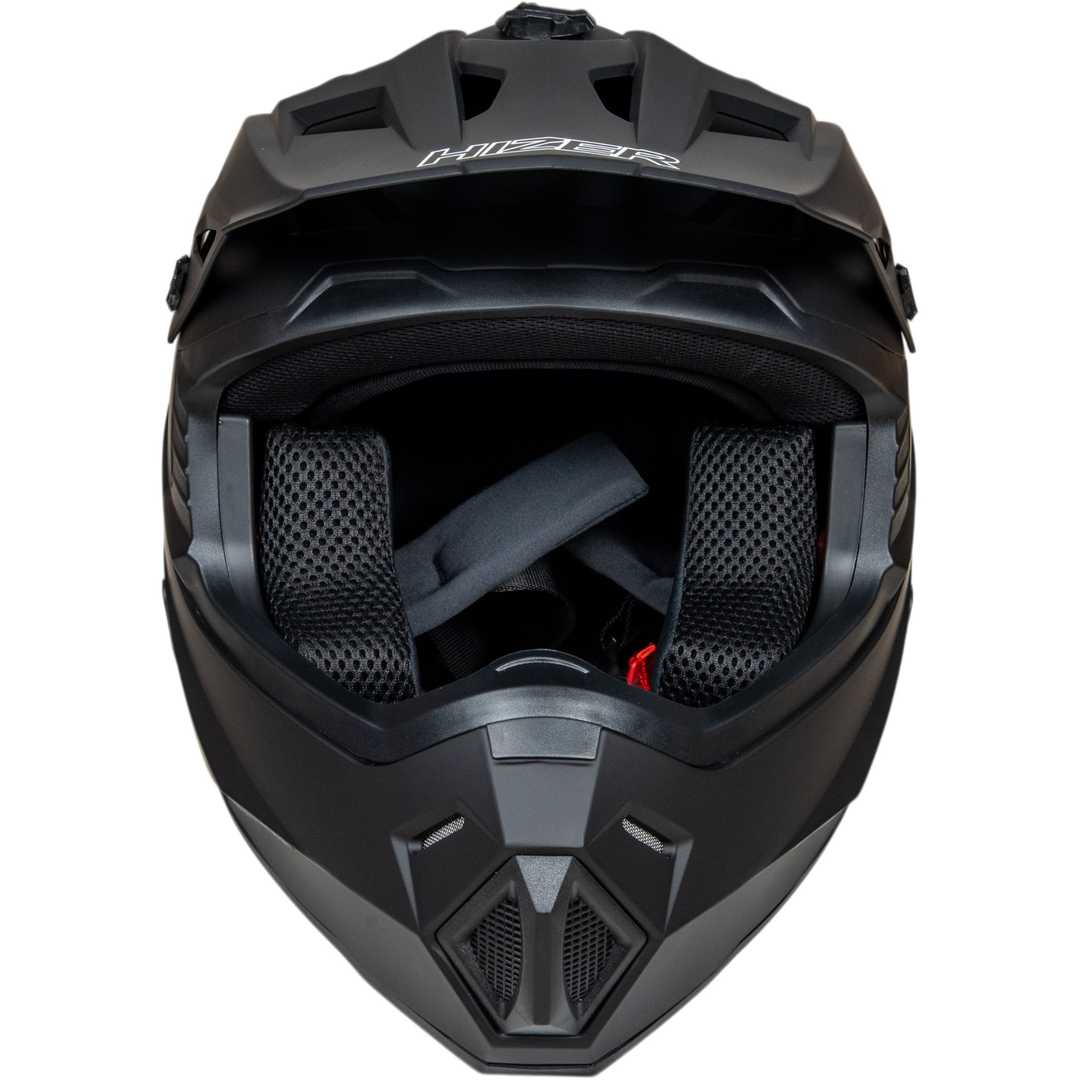 Шлем мото кроссовый HIZER J6701 №2 (M) 51-52  matte black детский