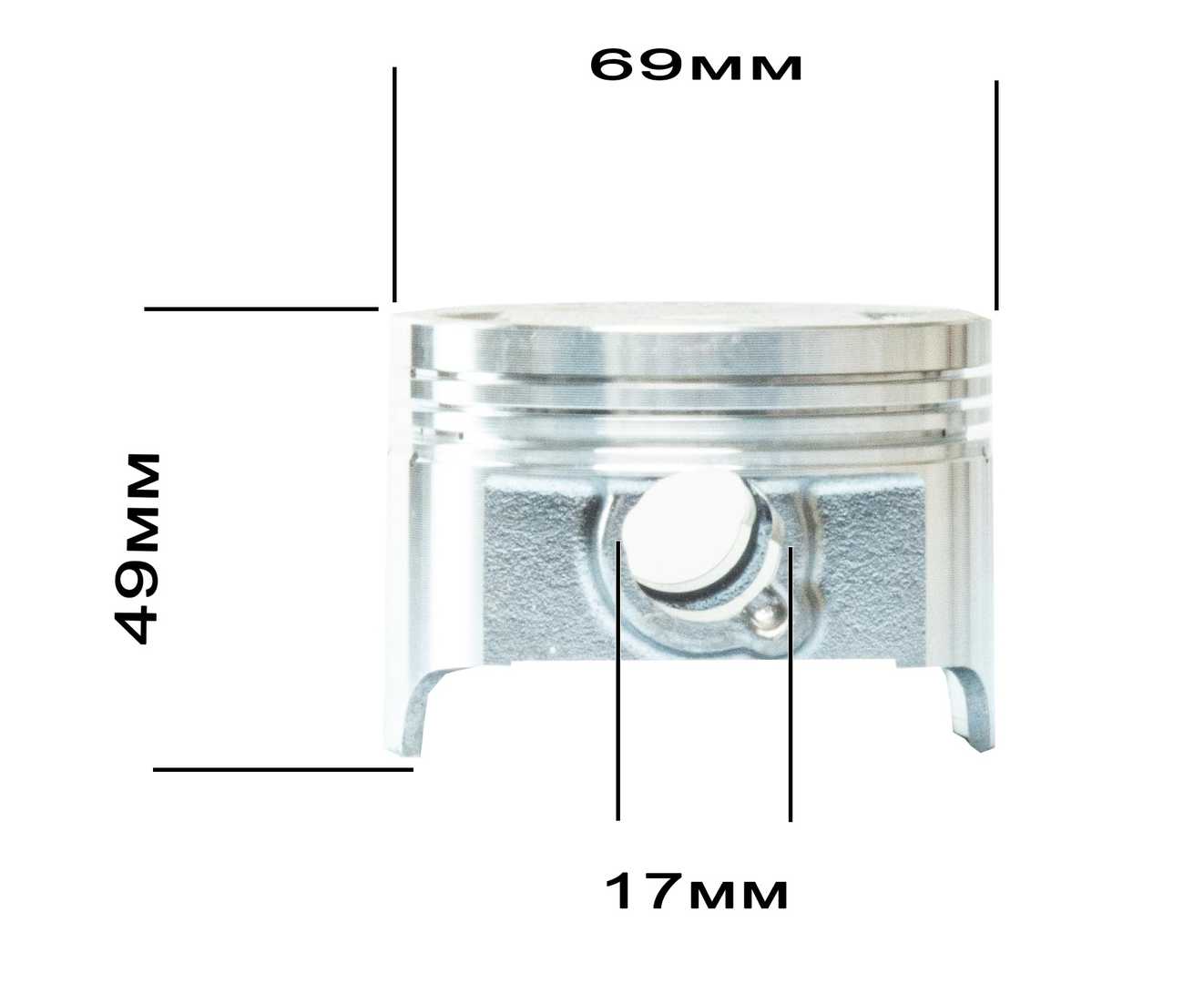 Поршень в сборе 169MM (CB250-A, water, 2V) ZS