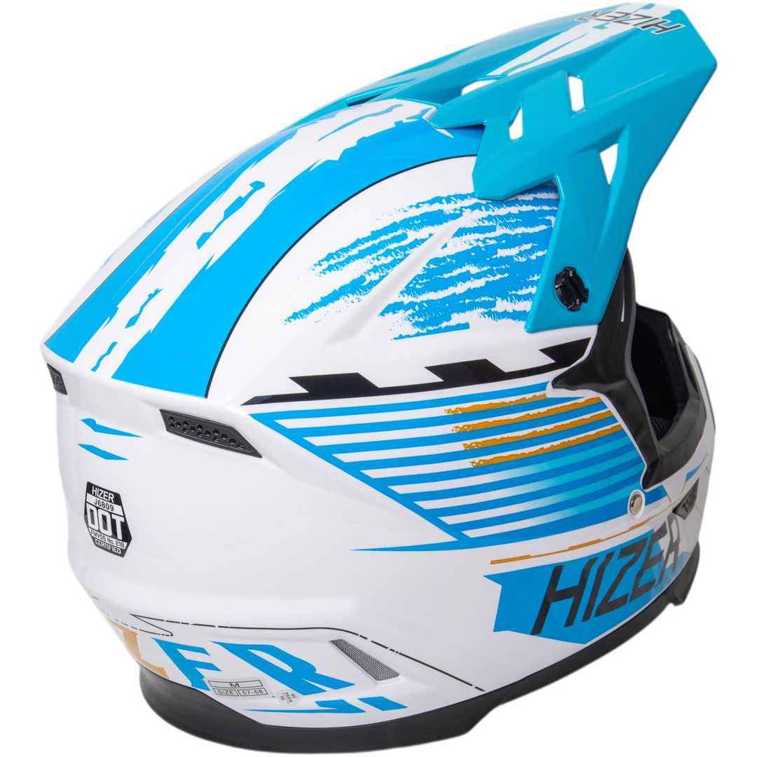 Шлем мото кроссовый HIZER J6809 №3 (XXL)