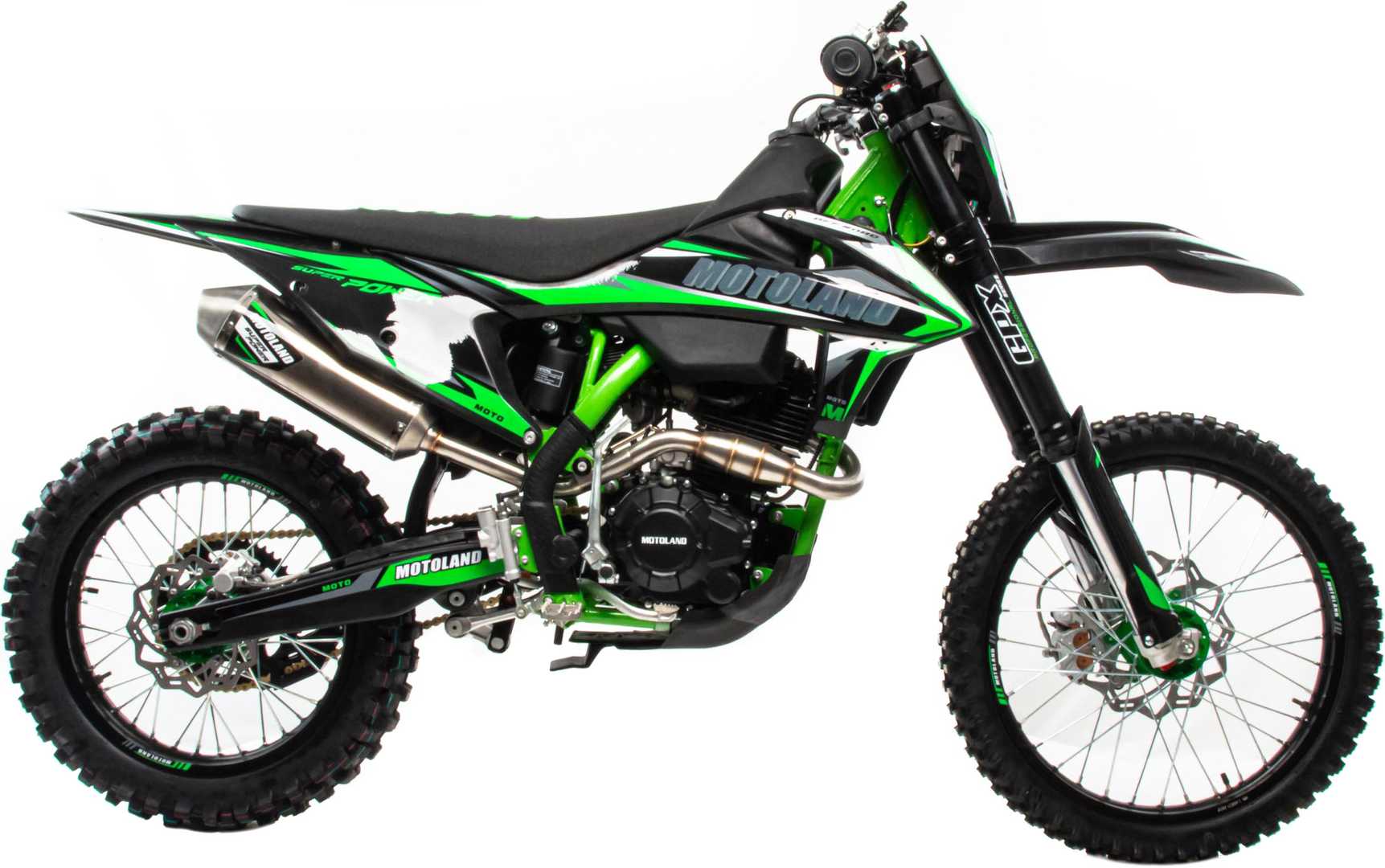 Мотоцикл Кросс Motoland FX 250 (172FMM-3A) зеленый РАСПРОДАЖА