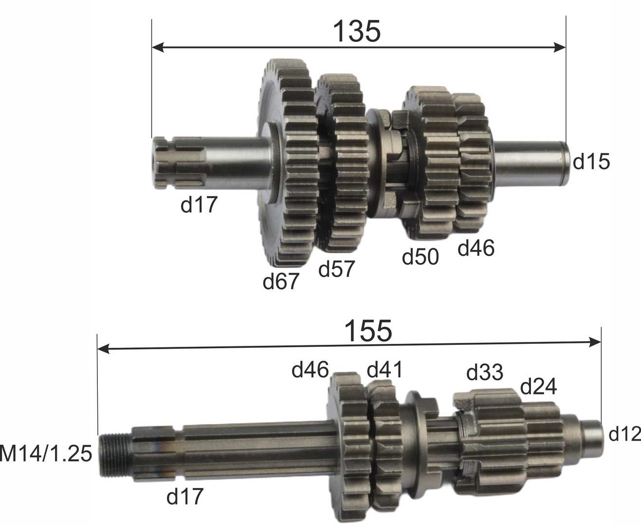 КПП в сборе 153FMI 125см3 X-TECH