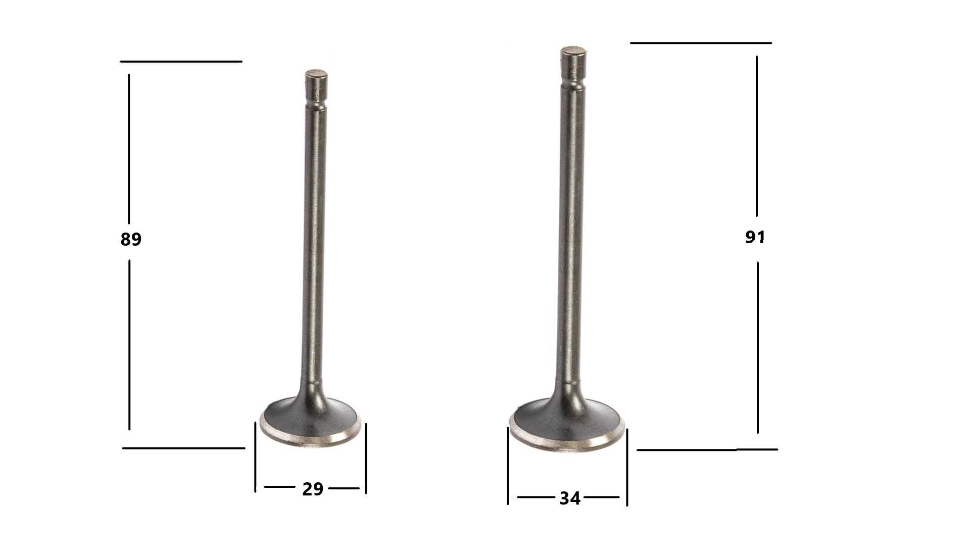 Клапаны ГРМ 169FMM (CB250) (компл 2шт) X-TECH