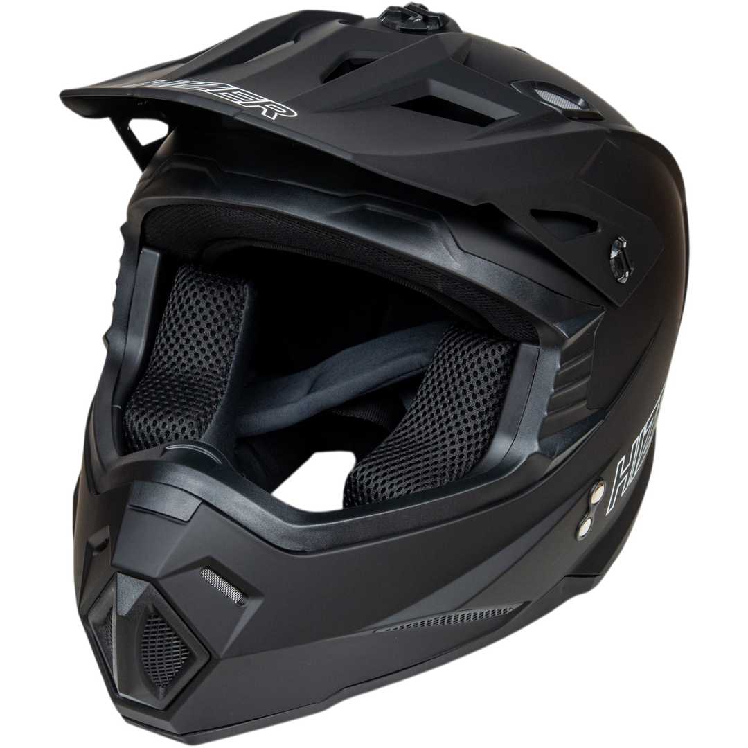 Шлем мото кроссовый HIZER J6701 №2 (M) 51-52  matte black детский