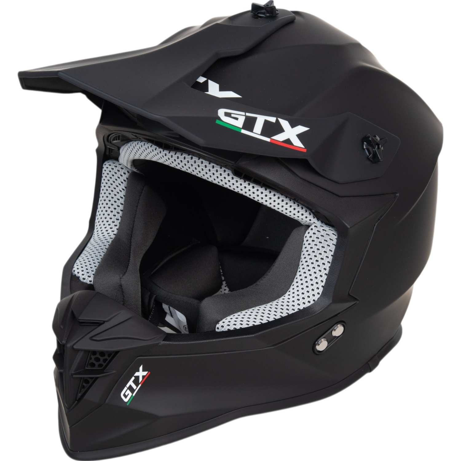 Шлем мото кроссовый GTX 633 №14 (L) MATTE BLACK