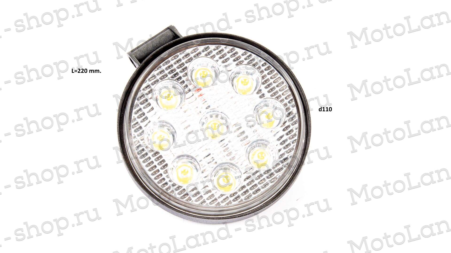 Фара 27w 9x3w LED круглая
