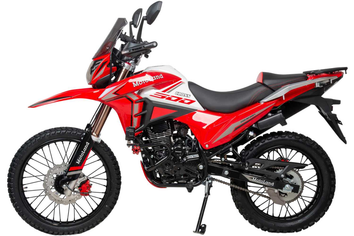 Мотоцикл Кросс 300 ENDURO SHIFT красный