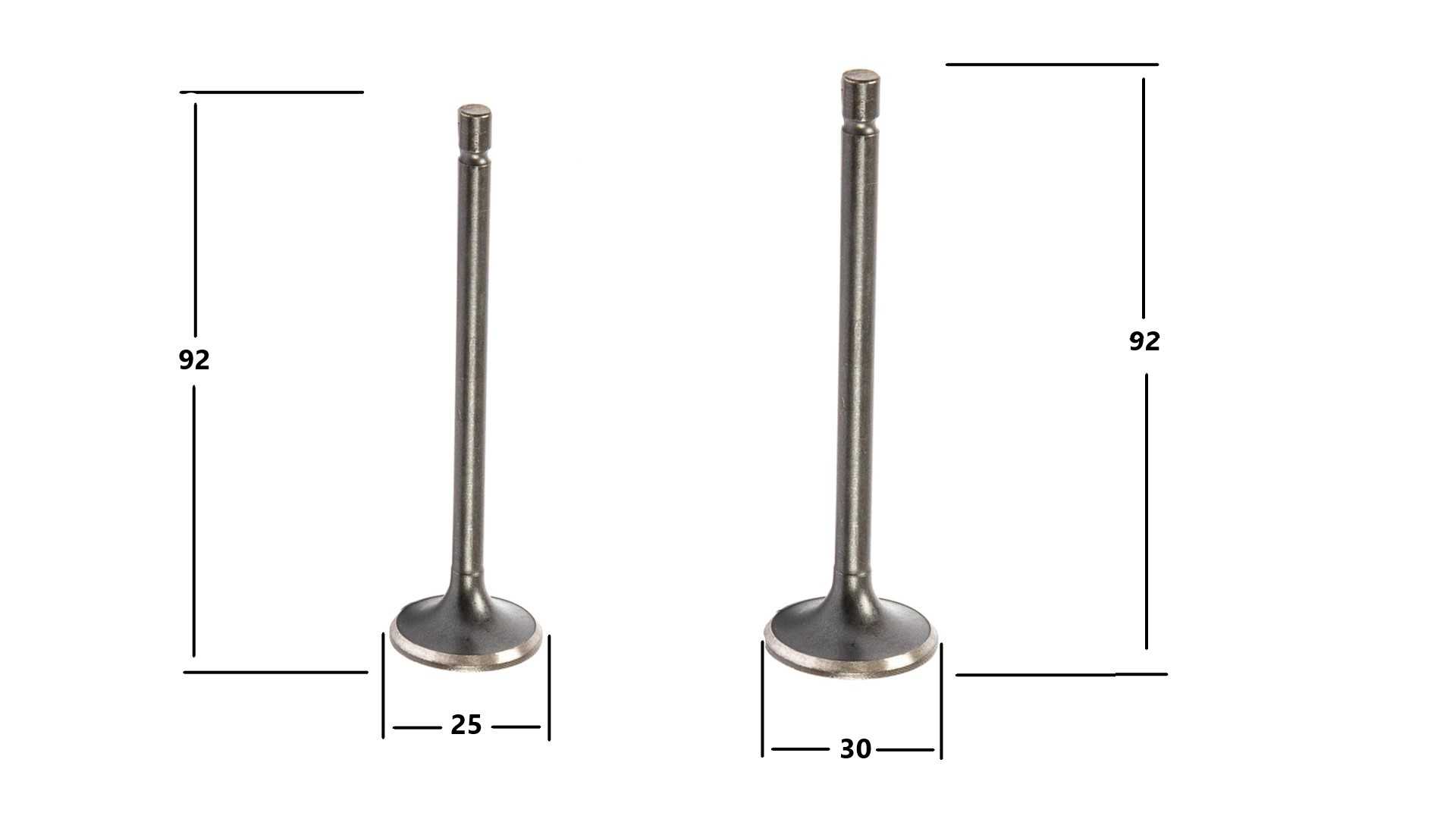 Клапаны ГРМ 162FMJ (CG150D) (компл 2шт) X-TECH