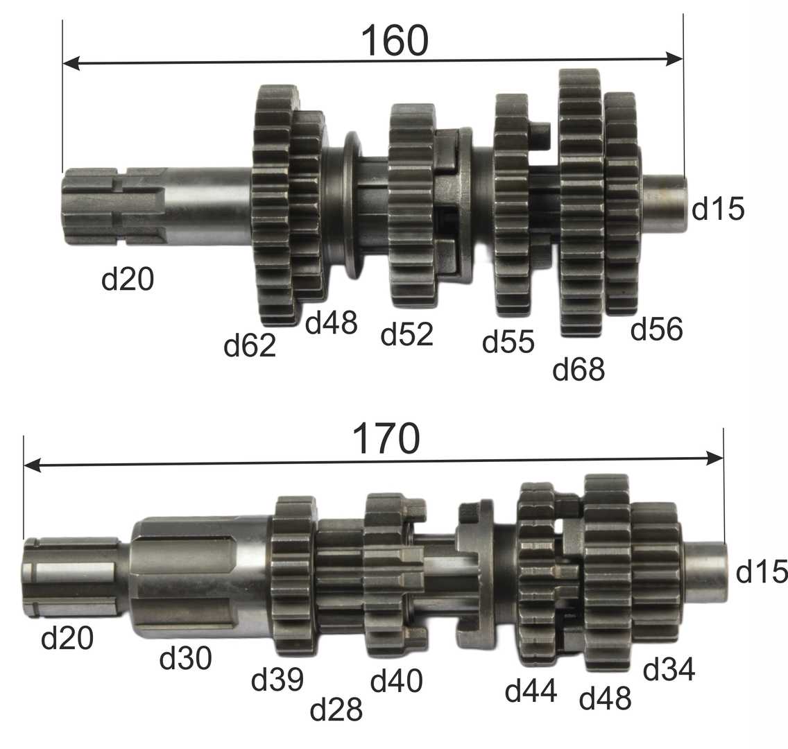 КПП в сборе 162FMJ ZS150 (CG150D) 150см3 X-TECH
