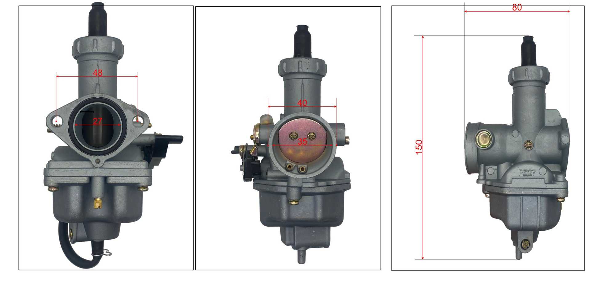 Карбюратор PZ27 161FMJ (CB150D) 162FMJ-B (CG150D-B)