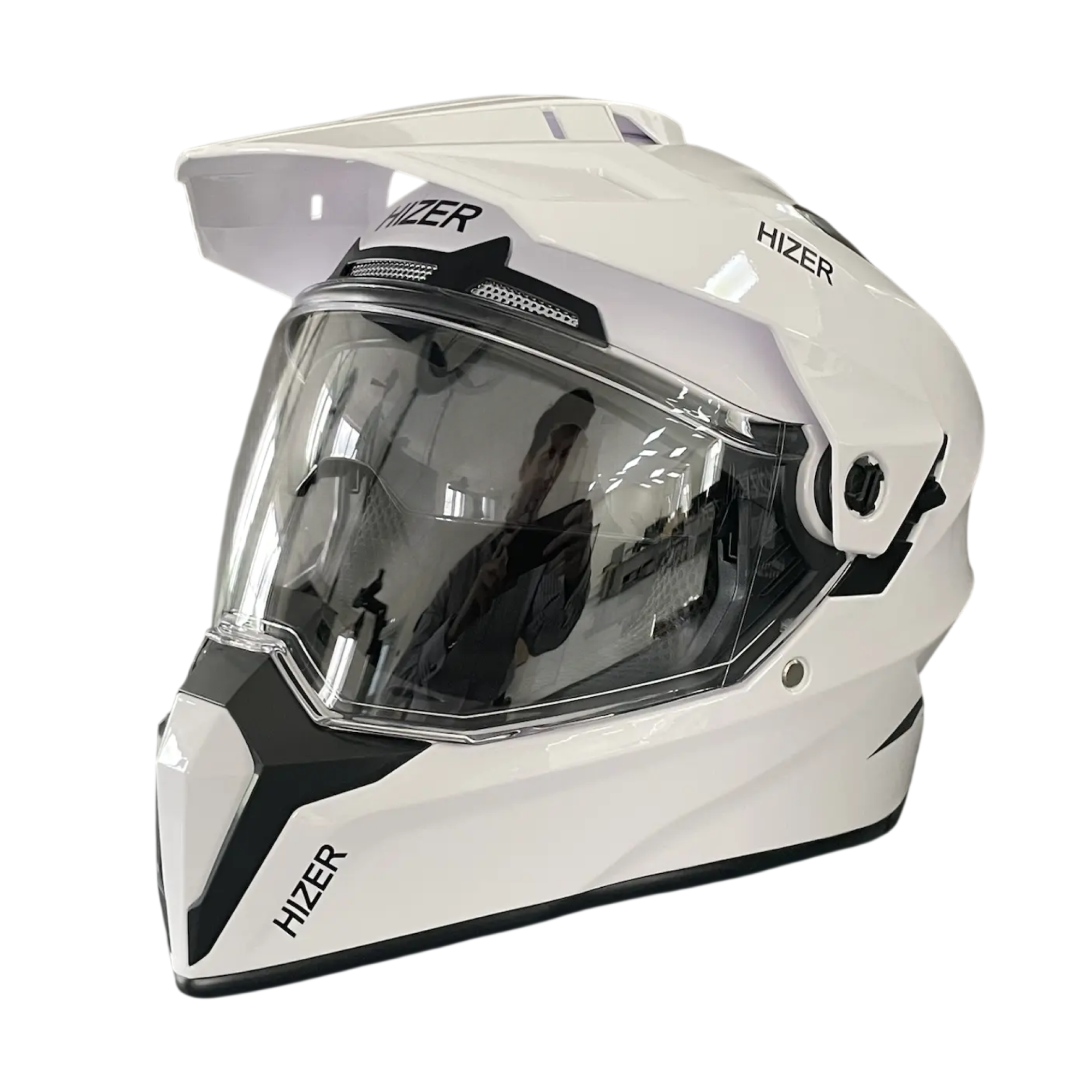 Шлем мото кроссовый HIZER J6808 №4 (S) white