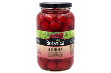Вишня коктейльная красная с черенком Botanica 680г, Китай Вишня коктейльная красная с черенком Botanica 680г, Китай