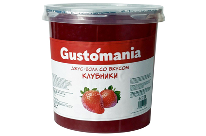 Джус - боллы Клубника 3кг Gustomania, Китай Джус - боллы Клубника 3кг Gustomania, Китай