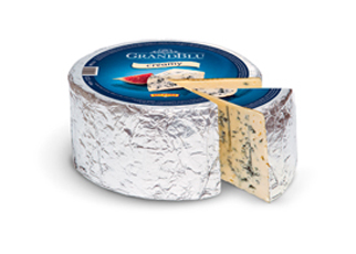Сыр с голубой плесенью 56% ГрандБлю Милкана ~2,6кг охл., Аргентина