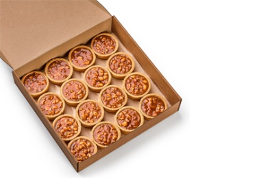 Тарталетка-мини Карамельно-ореховая (60г х 16 шт) 0,96кг Десертные истории зам., Россия