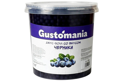 Джус - боллы Черника 3кг Gustomania, Китай Джус - боллы Черника 3кг Gustomania, Китай