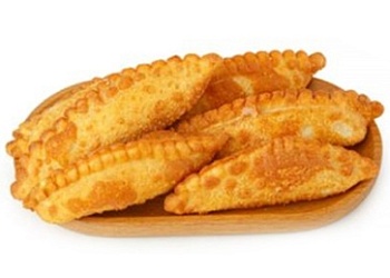 Чебуреки мини с творожным сыром и зеленью (~30г) 5кг зам., Россия