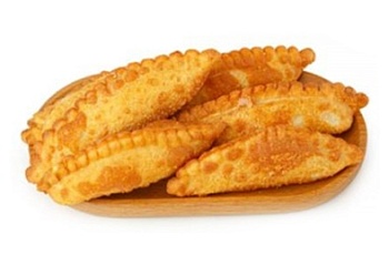 Изображение товара Чебуреки мини с творожным сыром и зеленью (~30г) 5кг зам., Россия