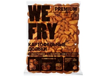 Картофельные дольки с кожурой со специями Fry Me Premium 2,5кг зам., Россия