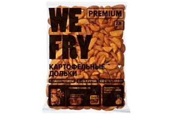 Изображение товара Картофельные дольки с кожурой со специями Fry Me Premium 2,5кг зам., Россия