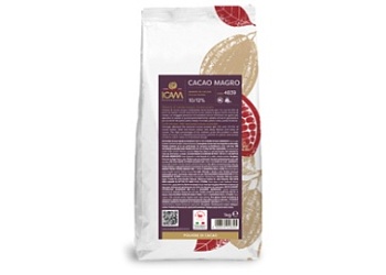Какао-порошок алкализованный 10%-12% ICAM, 1кг, Италия