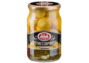 Патиссоны маринованные 680г, Самобранка, Узбекистан