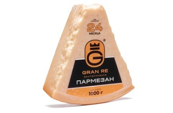 Изображение товара Пармезан 24 мес 40% Gran Re, сектор 1кг охл., Россия
