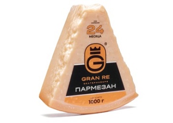 Пармезан 24 мес 40% Gran Re, сектор 1кг охл., Россия