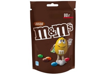 Драже M&Ms шоколад (80г х 28 шт), Россия