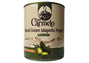 Перец Халапеньо резаный средне-острый кольца 900г, Египет