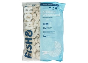 Креветки очищенные без хвоста и пищевода 31/40  1кг зам., Индия