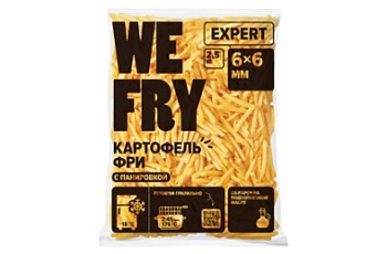Изображение товара Картофель фри в панировке 6 х 6 Expert We Fry 2,5 кг зам., Россия