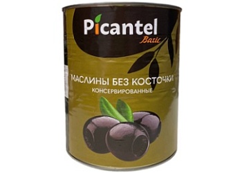 Маслины без косточки калибр 280/320 - 2,85 кг PICANTEL BASIC, Египет