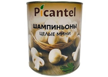 Грибы Шампиньоны целые мини  3,1л Picantel, Китай