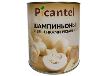 Грибы Шампиньоны резаные с вешенками  3,1л Picantel, Китай