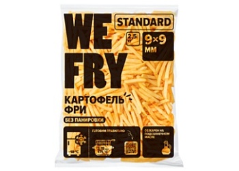 Картофель фри 9х9 Standard We Fry 2,5кг зам., Россия