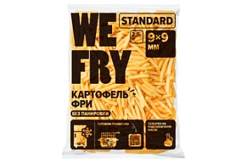Изображение товара Картофель фри 9х9 Standard We Fry 2,5кг зам., Россия