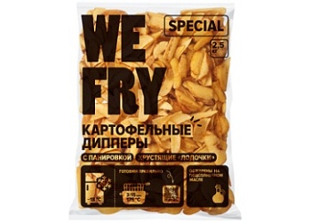 Картофельные дипперы с панировкой Special WE FRY 2,5кг зам., Россия