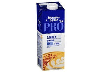 Сливки ультрапастеризованные 11% Молочная Речка 1000г, Россия