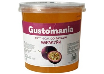 Джус - боллы Маракуйя 3кг  Gustomania, Китай